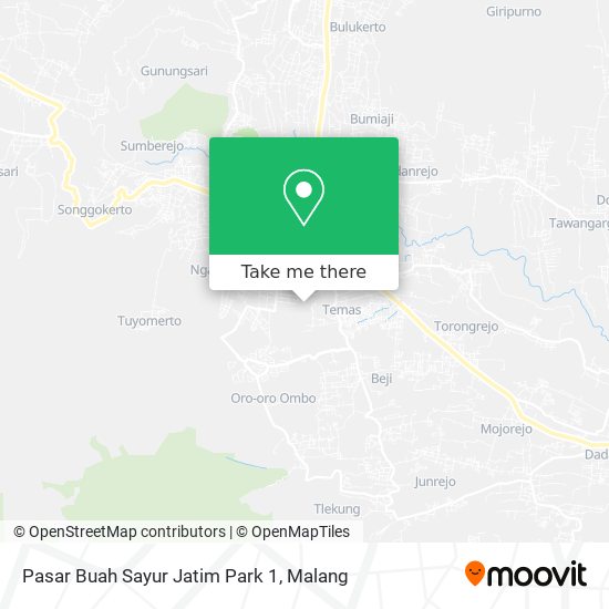 Pasar Buah Sayur Jatim Park 1 map