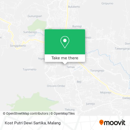 Kost Putri Dewi Sartika map