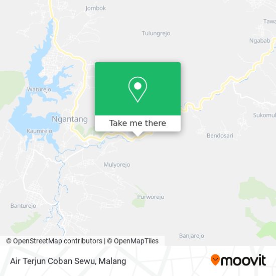 Air Terjun Coban Sewu map