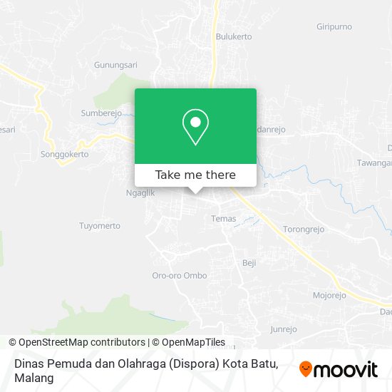 Dinas Pemuda dan Olahraga (Dispora) Kota Batu map