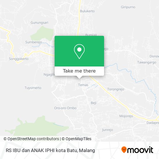 RS IBU dan ANAK IPHI kota Batu map