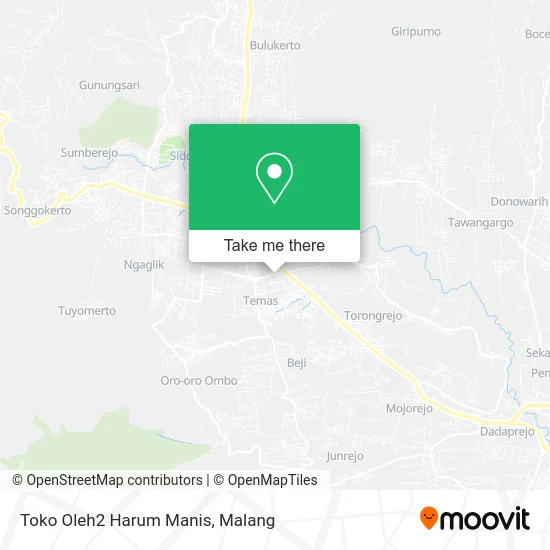 Toko Oleh2 Harum Manis map