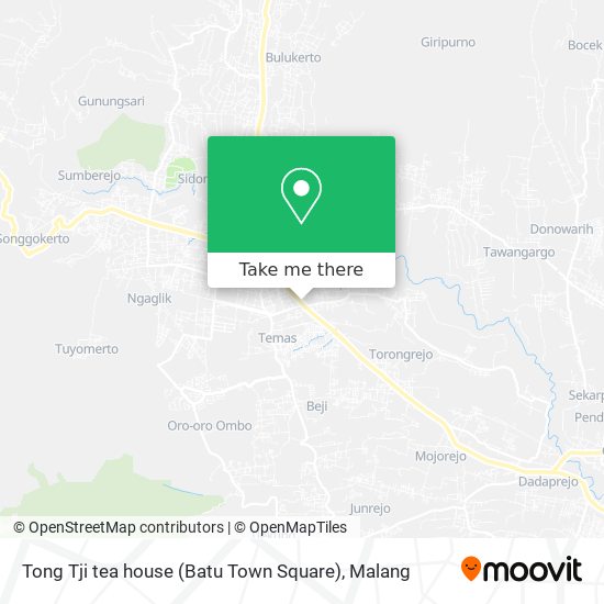 Tong Tji tea house (Batu Town Square) map