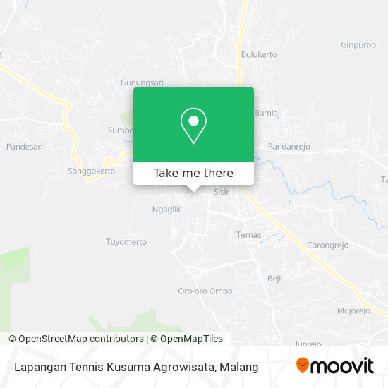Lapangan Tennis Kusuma Agrowisata map
