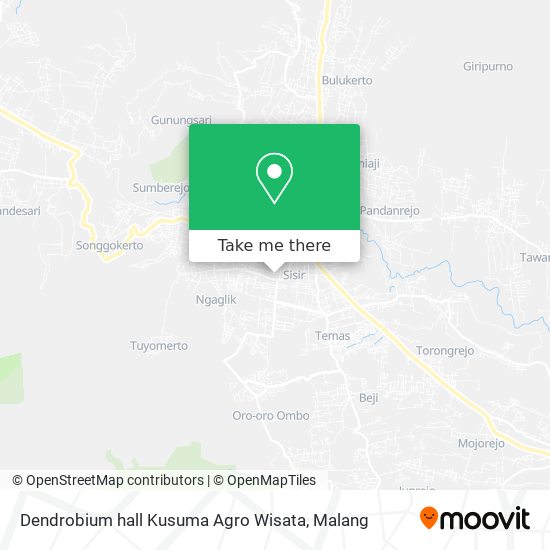 Dendrobium hall Kusuma Agro Wisata map