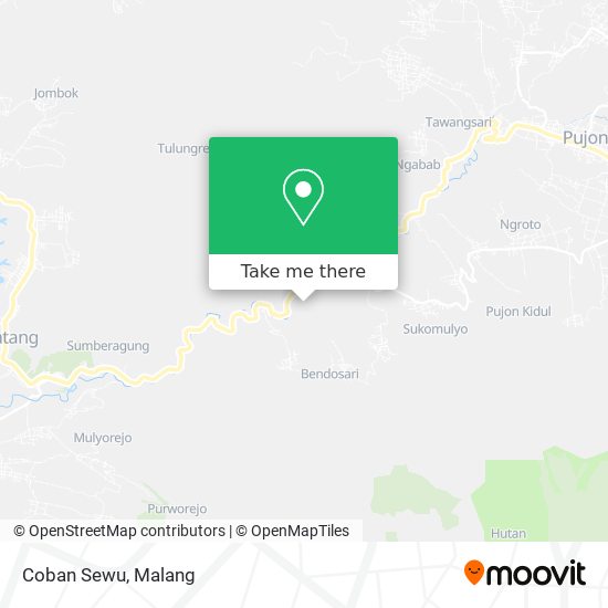 Coban Sewu map