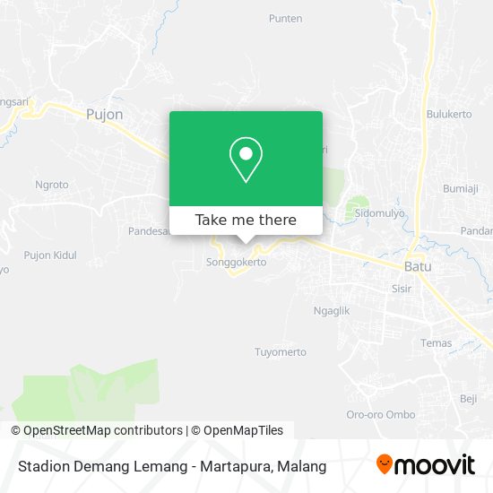 Stadion Demang Lemang - Martapura map