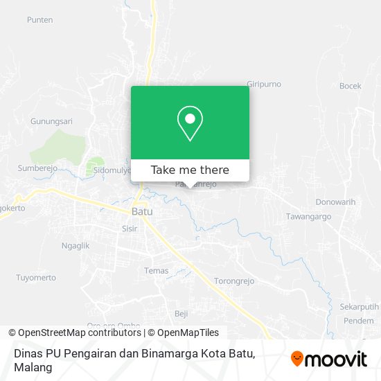 Dinas PU Pengairan dan Binamarga Kota Batu map