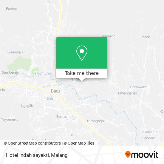 Hotel indah sayekti map