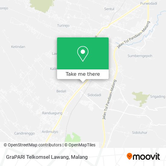 GraPARI Telkomsel Lawang map