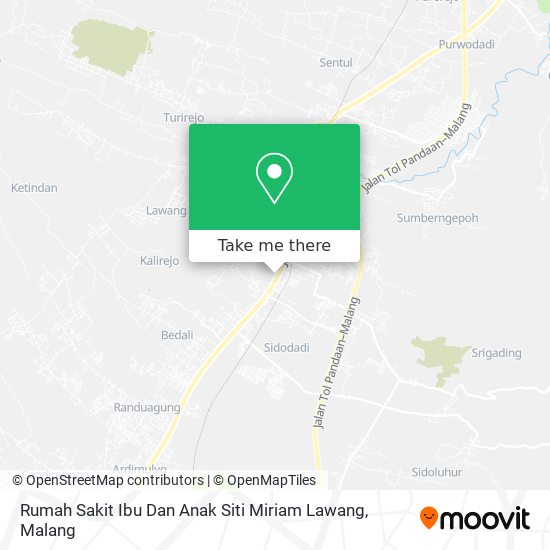 Rumah Sakit Ibu Dan Anak Siti Miriam Lawang map
