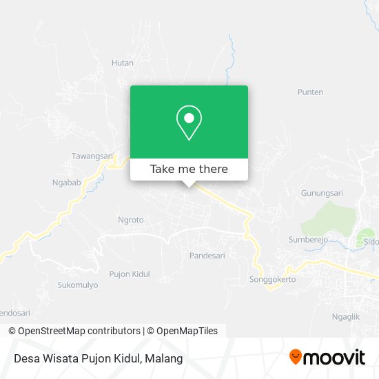 Desa Wisata Pujon Kidul map