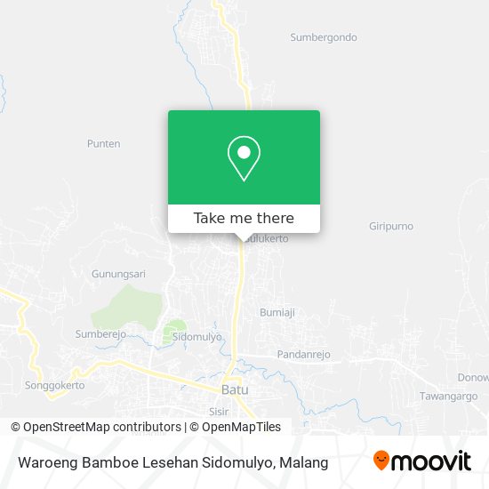 Waroeng Bamboe Lesehan Sidomulyo map