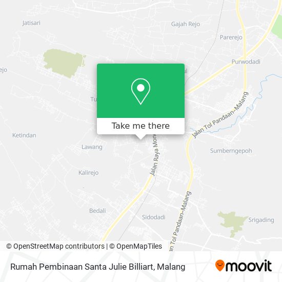 Rumah Pembinaan Santa Julie Billiart map