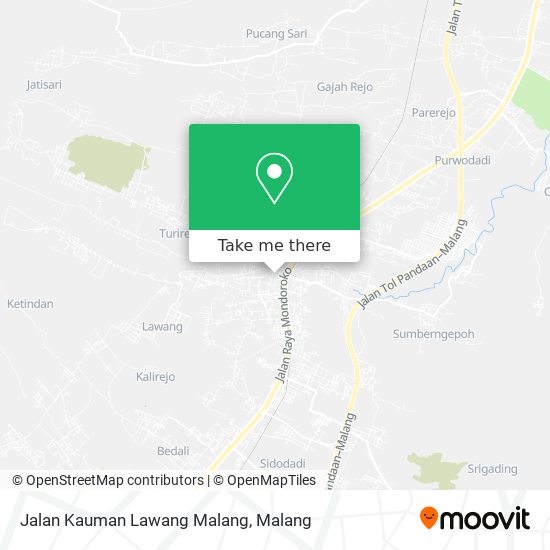 Jalan Kauman Lawang Malang map