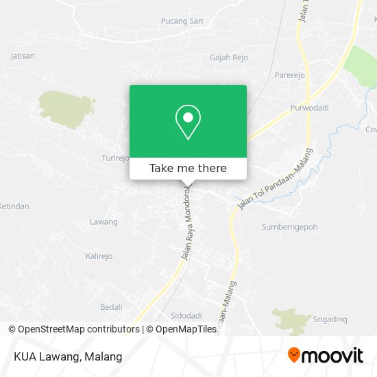 KUA Lawang map