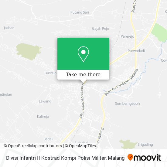 Divisi Infantri II Kostrad Kompi Polisi Militer map