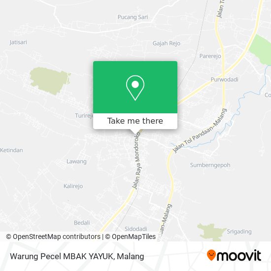 Warung Pecel MBAK YAYUK map