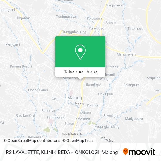 RS LAVALETTE, KLINIK BEDAH ONKOLOGI map