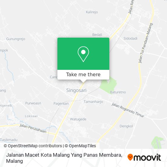 Jalanan Macet Kota Malang Yang Panas Membara map