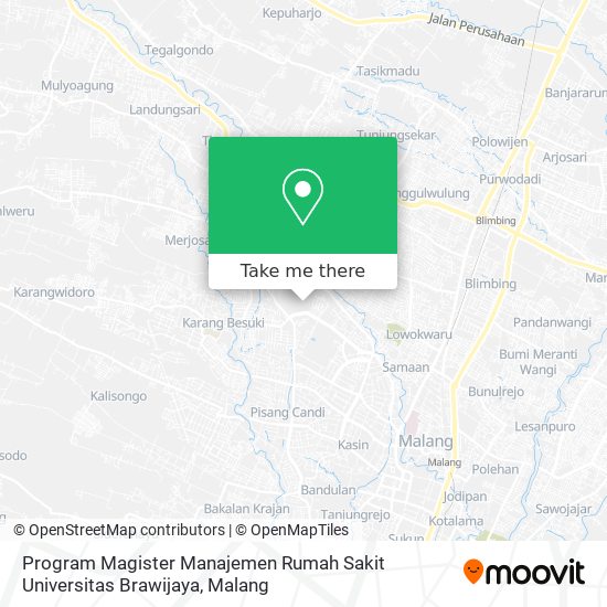 Program Magister Manajemen Rumah Sakit Universitas Brawijaya map