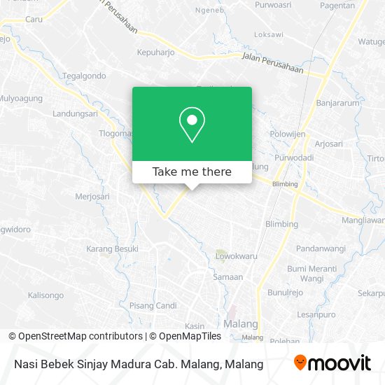 Nasi Bebek Sinjay Madura Cab. Malang map