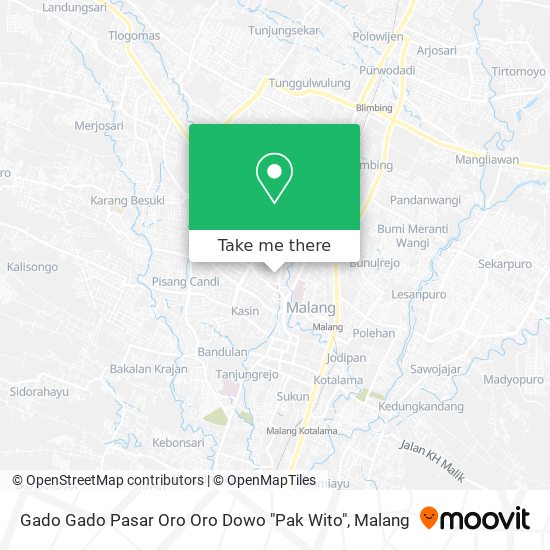 Gado Gado Pasar Oro Oro Dowo "Pak Wito" map