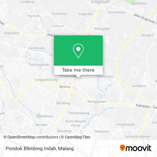 Pondok Blimbing Indah map