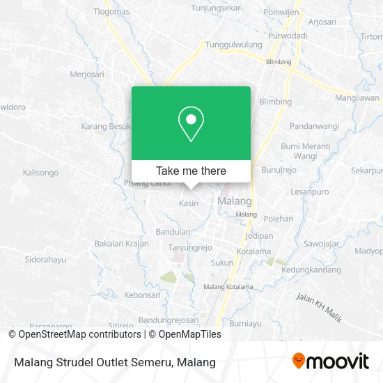 Malang Strudel Outlet Semeru map