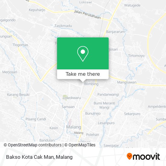 Bakso Kota Cak Man map