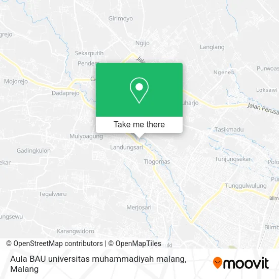 Aula BAU universitas muhammadiyah malang map