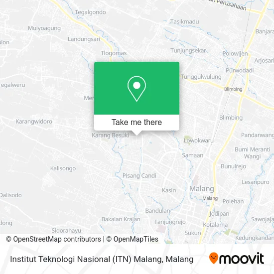 Institut Teknologi Nasional (ITN) Malang map