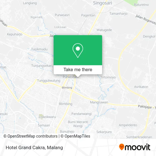 Hotel Grand Cakra map