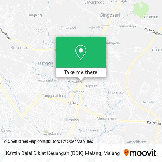 Kantin Balai Diklat Keuangan (BDK) Malang map