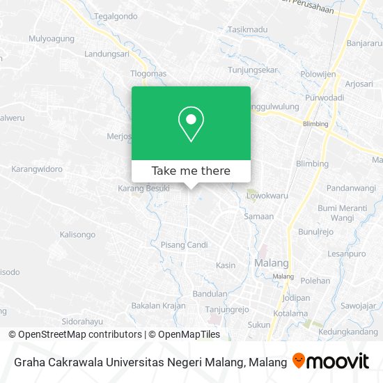 Graha Cakrawala Universitas Negeri Malang map