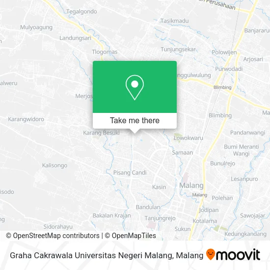 Graha Cakrawala Universitas Negeri Malang map