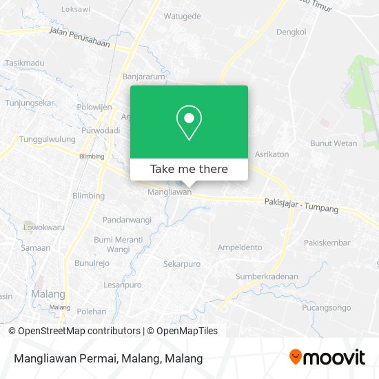 Mangliawan Permai, Malang map