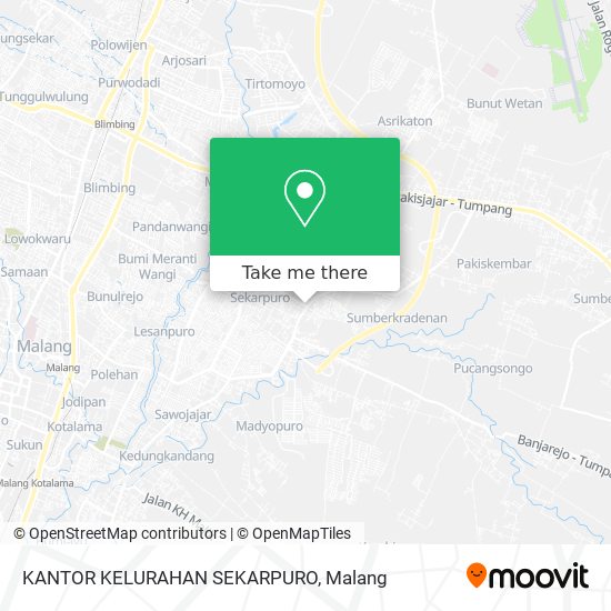 KANTOR KELURAHAN SEKARPURO map