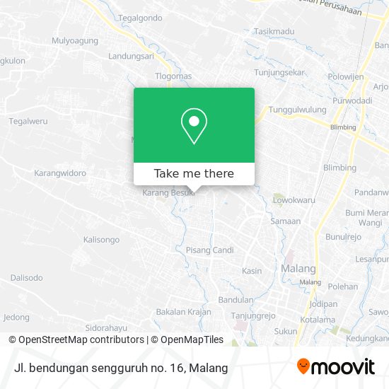 Jl. bendungan sengguruh no. 16 map