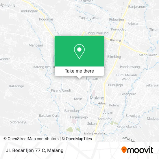 Jl. Besar Ijen 77 C map
