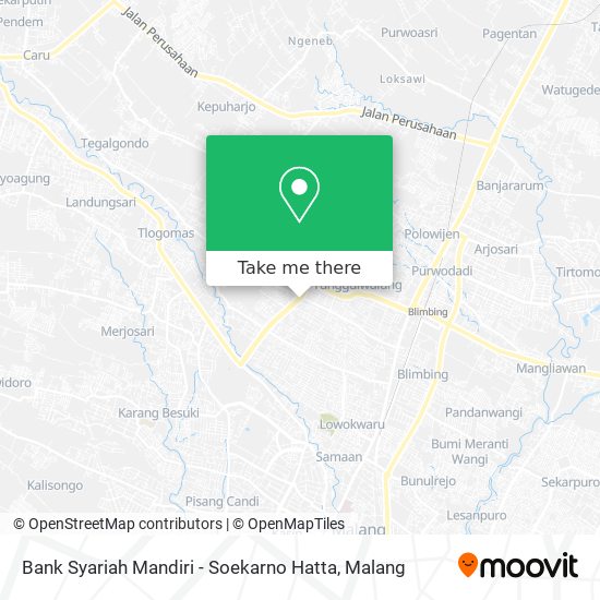 Bank Syariah Mandiri - Soekarno Hatta map