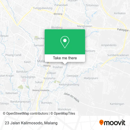23 Jalan Kalimosodo map