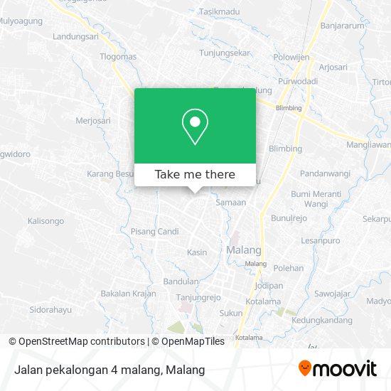 Jalan pekalongan 4 malang map