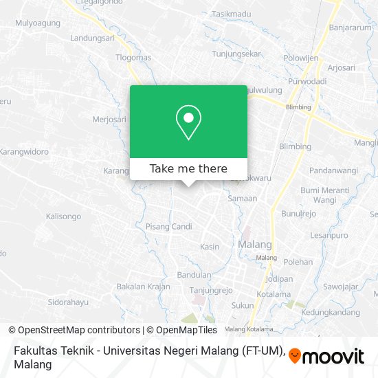 Fakultas Teknik - Universitas Negeri Malang (FT-UM) map