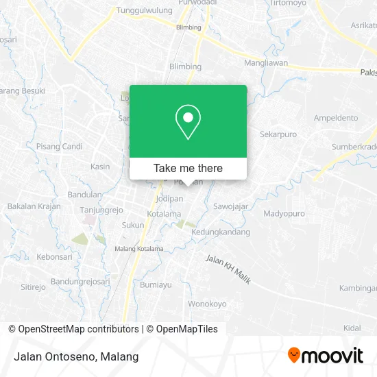 Jalan Ontoseno map