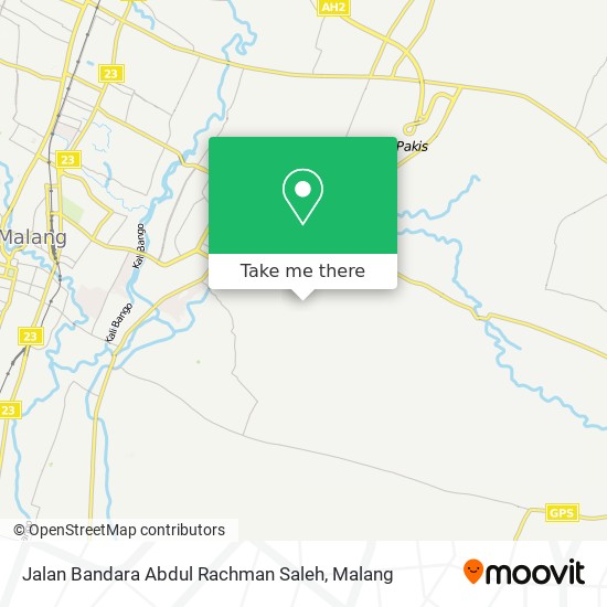 Jalan Bandara Abdul Rachman Saleh map