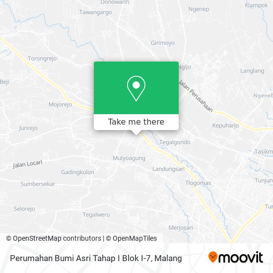 Perumahan Bumi Asri Tahap I Blok I-7 map