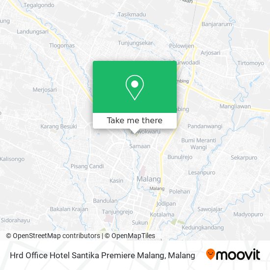 Hrd Office Hotel Santika Premiere Malang map