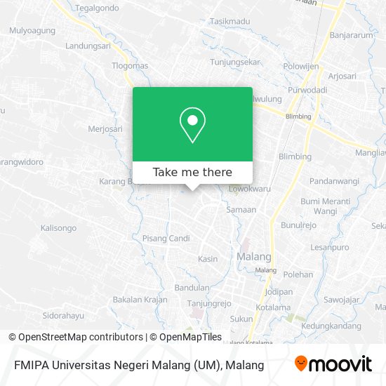 FMIPA Universitas Negeri Malang (UM) map