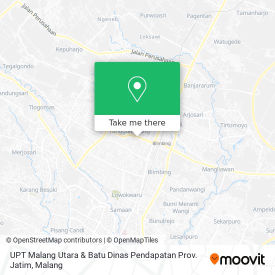 UPT Malang Utara & Batu Dinas Pendapatan Prov. Jatim map